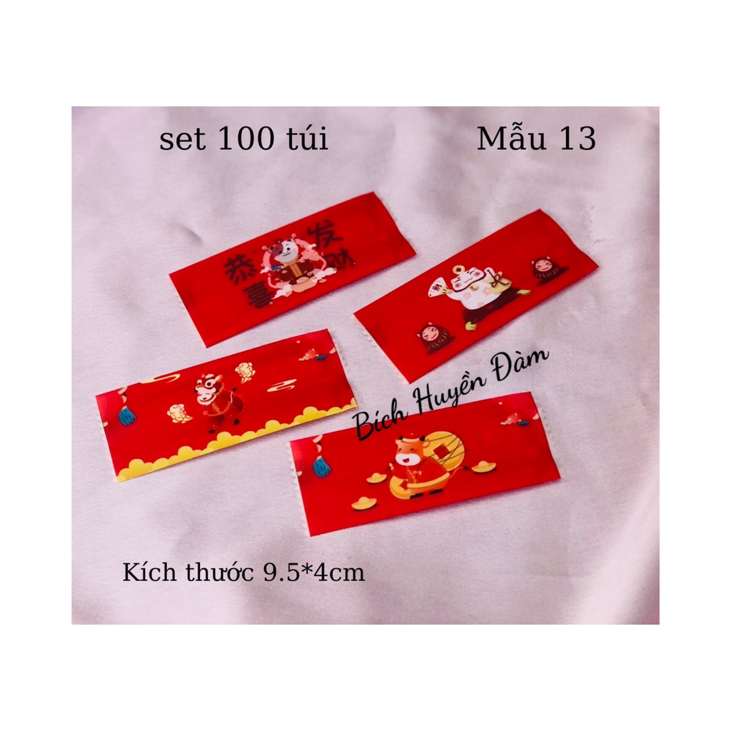 Set 100-200 túi đựng kẹo nougat hàn miệng