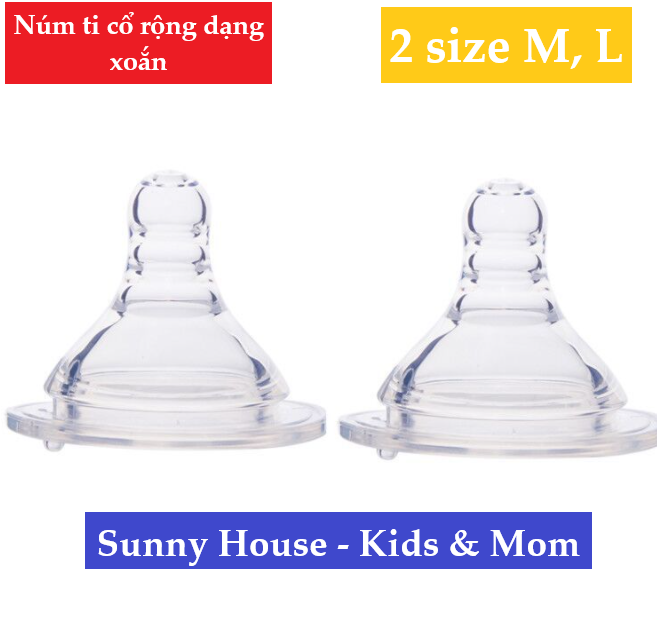 HCM- Núm ti siêu mềm cổ rộng dạng xoắn M/L