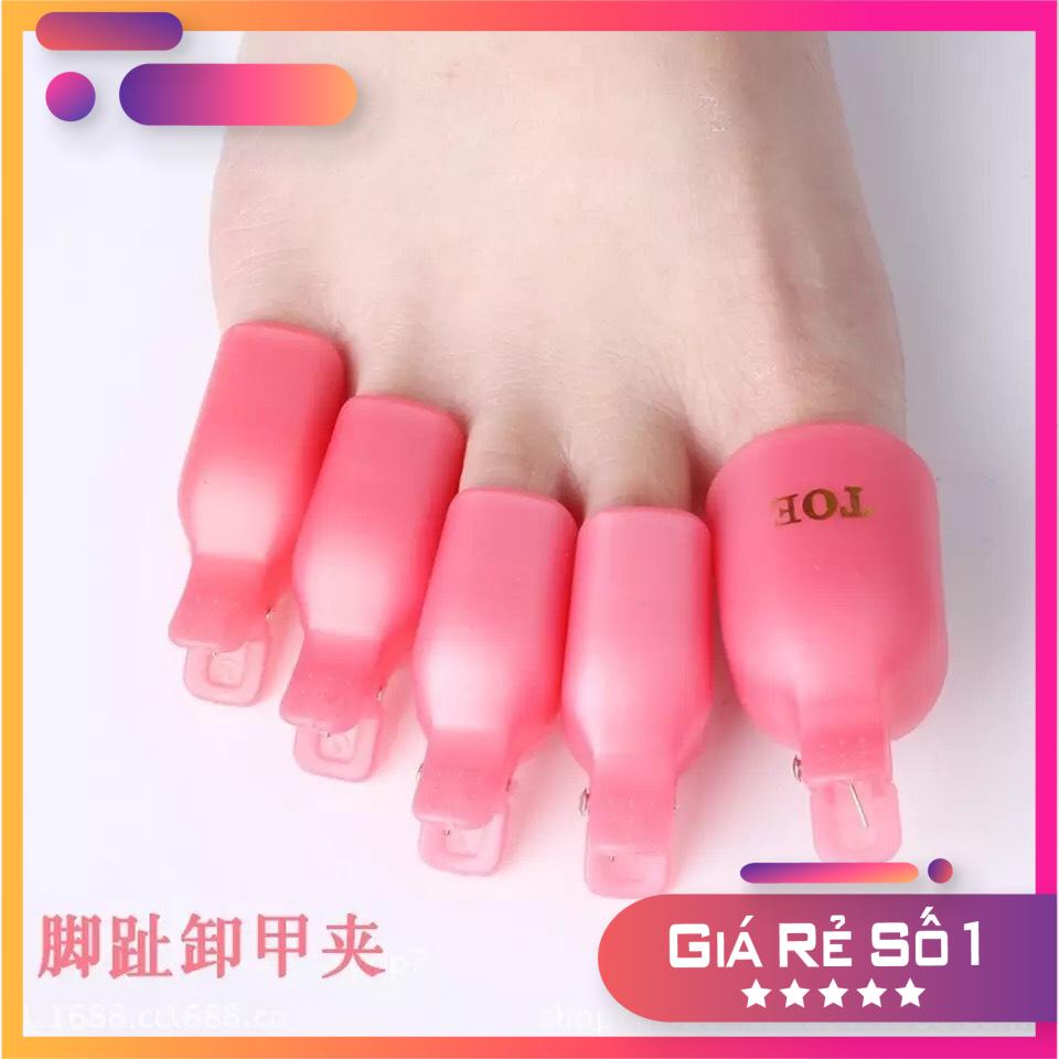 Kẹp ủ tháo gel móng chân - (1 Vỉ 5 kẹp)