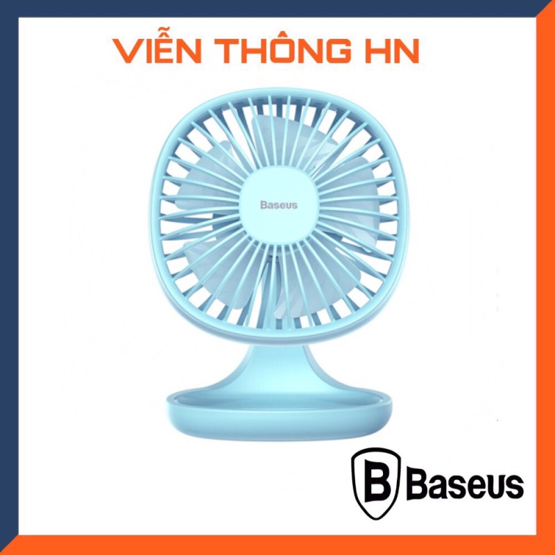 Quạt máy điện mini di động baseus ventiladors usb mijia quạt cực êm cực mát cho mùa hè với 5 cánh quạt để bàn văn phòng
