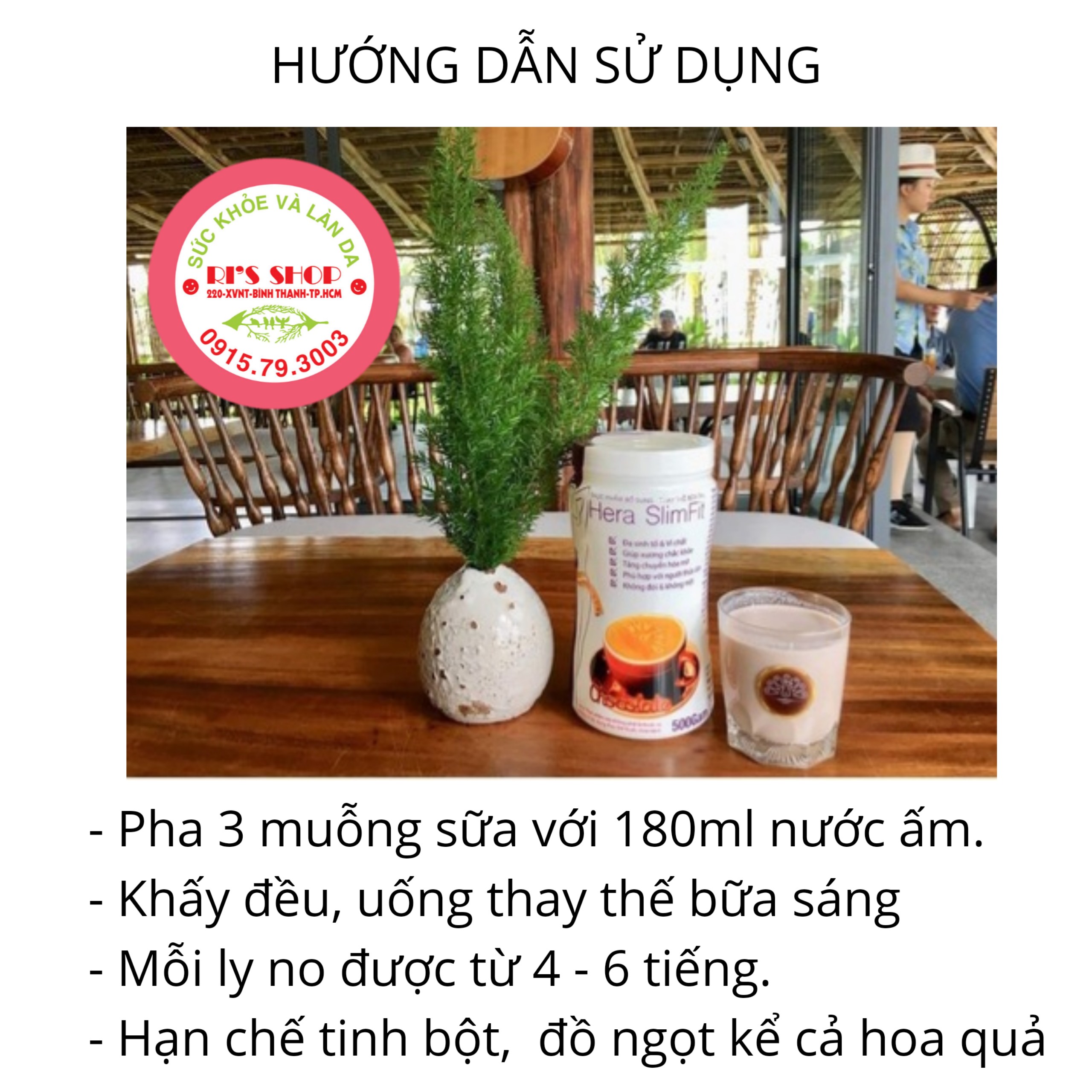 [HCM]Sữa giảm cân theo tiêu chuẩn Đức – Hera SlimFit (Hộp 500g)