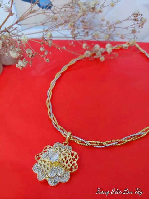 Kiềng Cổ Nữ Mềm Đồng Non Mạ Bền Màu