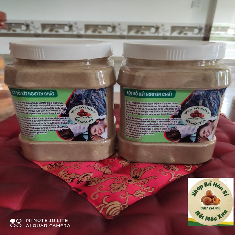 Bột bồ kết mịn nướng tách hạt rang xay (1kg )