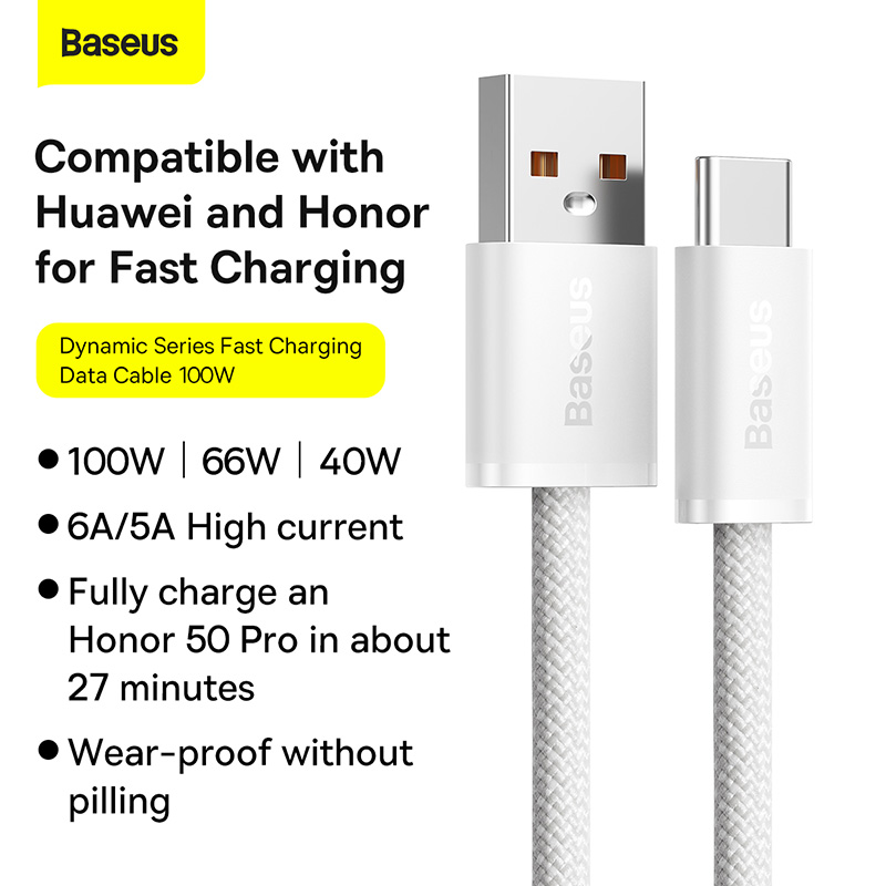 Baseus 100W Fast Charging USB C Cable For Macbook USB C To USB Type C Cable For ipad Xiaomi Samsung PD Fast Charger Date Transfer Cord Wire HSHOP HSHOP365 bb2