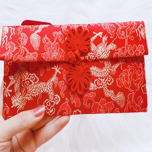 [ Giá sỉ ] Bao Lì Xì Vải Gấm Nhiều Hoa Văn Cao cấp