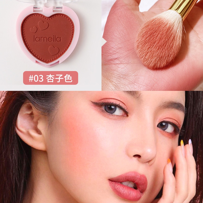 Phấn má hồng dùng trang điểm cho búp bê, thú bông (có kèm cọ)