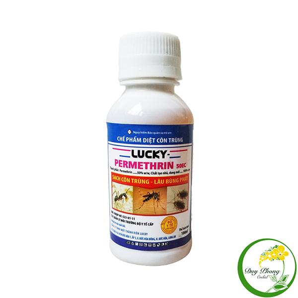Diệt côn trùng muỗi chế phẩm diệt muỗi, côn trùng lucky-permethrin 50ec 100ml