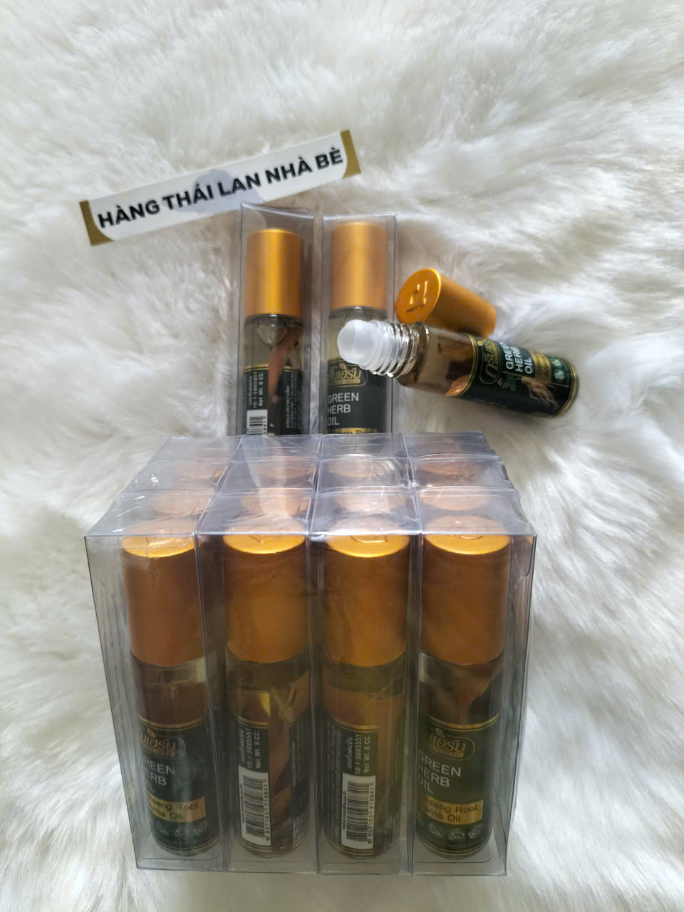 [HCM]Dầu lăn nhân sâm Thái Lan- Dầu gió lăn Hàng nội địa Thái