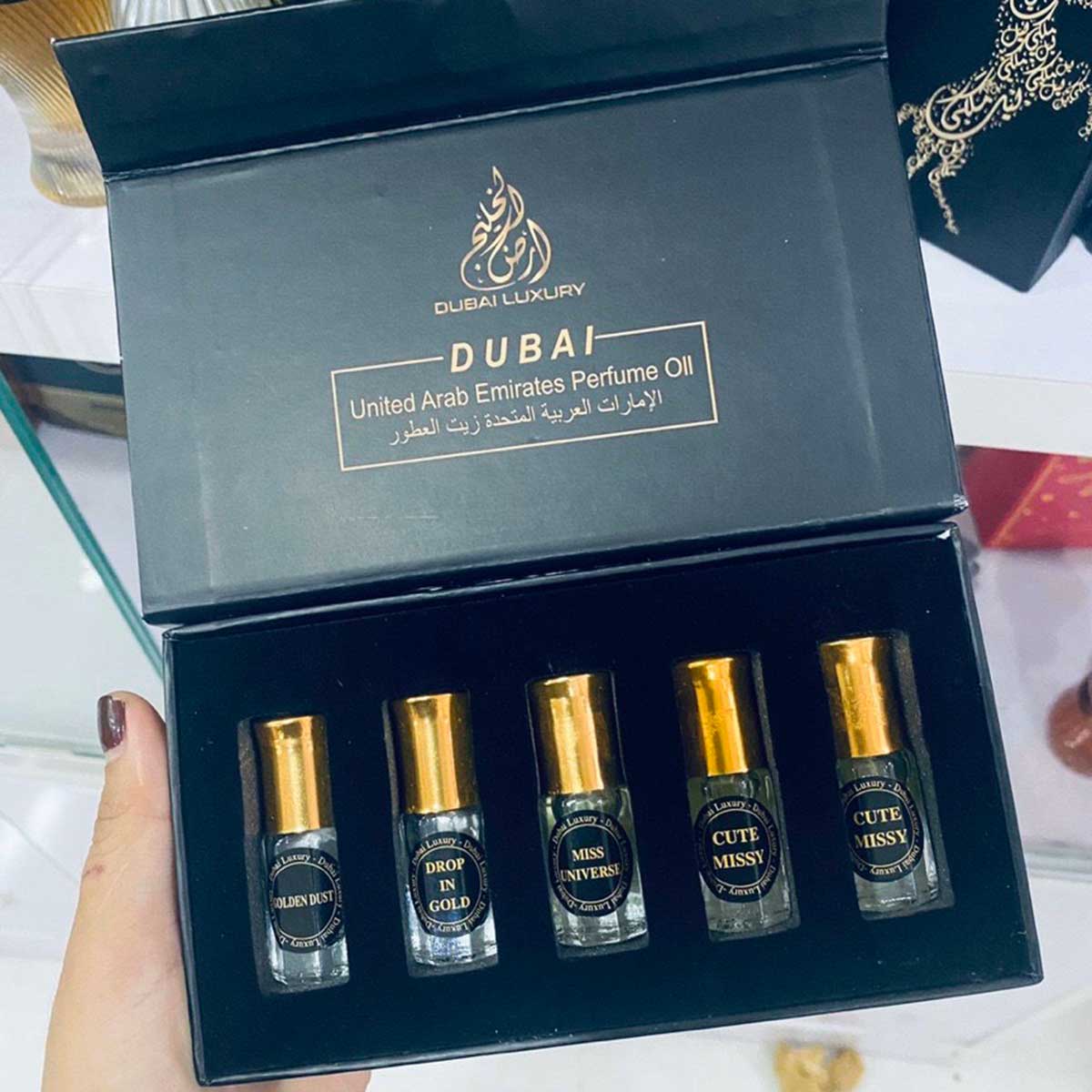 SET 5 CHAI TINH DẦU NƯỚC HOA DUBAI CỰC THƠM