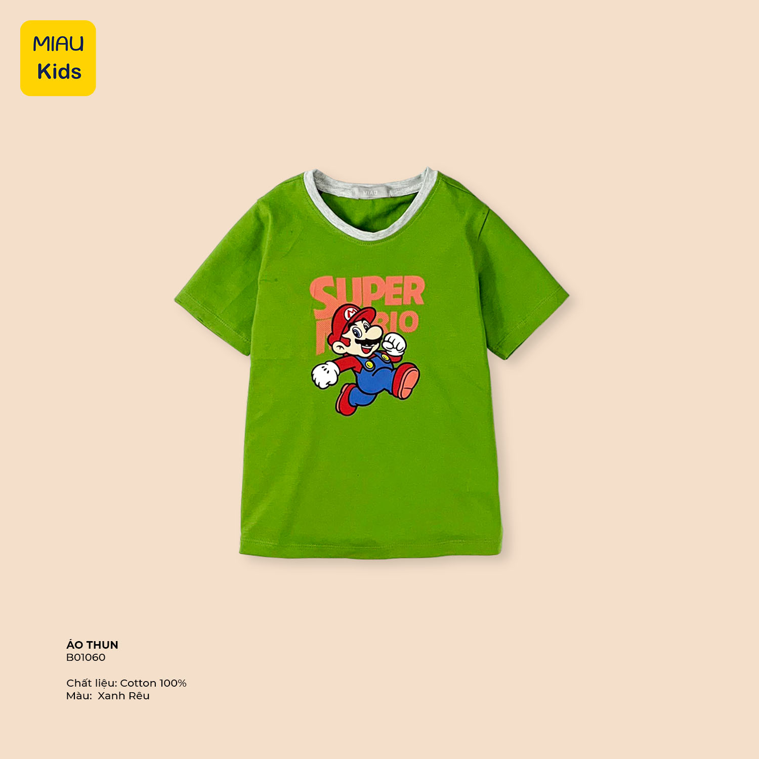 Pullover boys Mario color, pullover cool cotton for baby from 9kg to 55kg