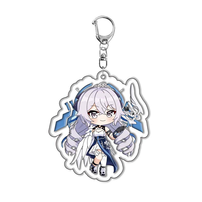 [17 mẫu] Móc khóa mica game Honkai Impact 3 (Hình in ép giữa 2 mặt mica) [T69 Shop]