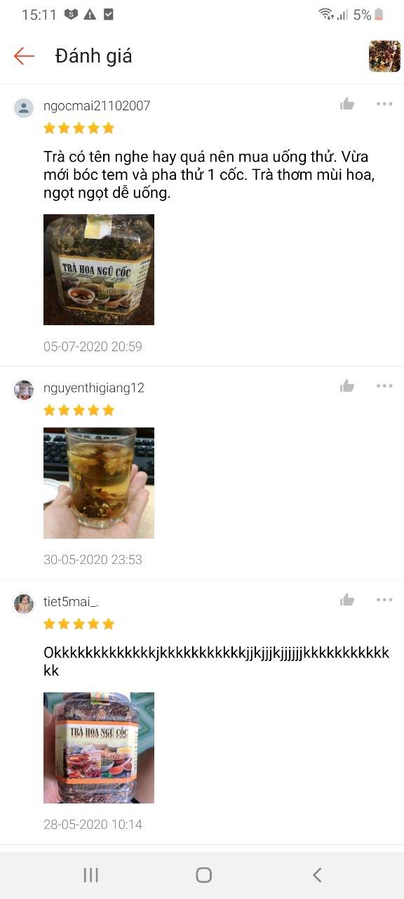 0,5kg trà hoa ngũ cốc thơm ngon đặc biệt
