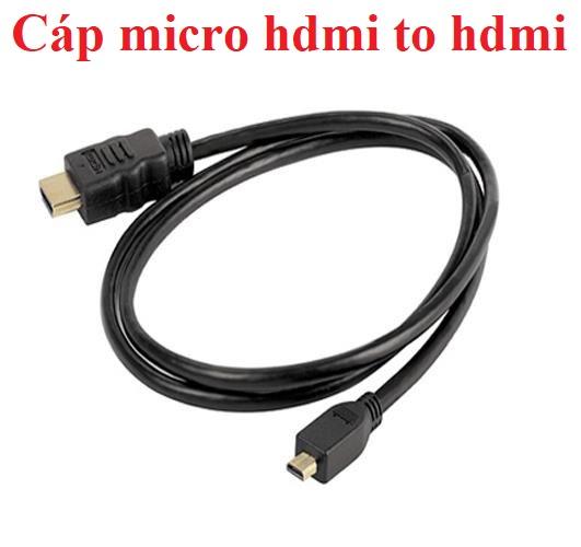 Dây cáp chuyển đổi hdmi sang micro hdmi 1.5m