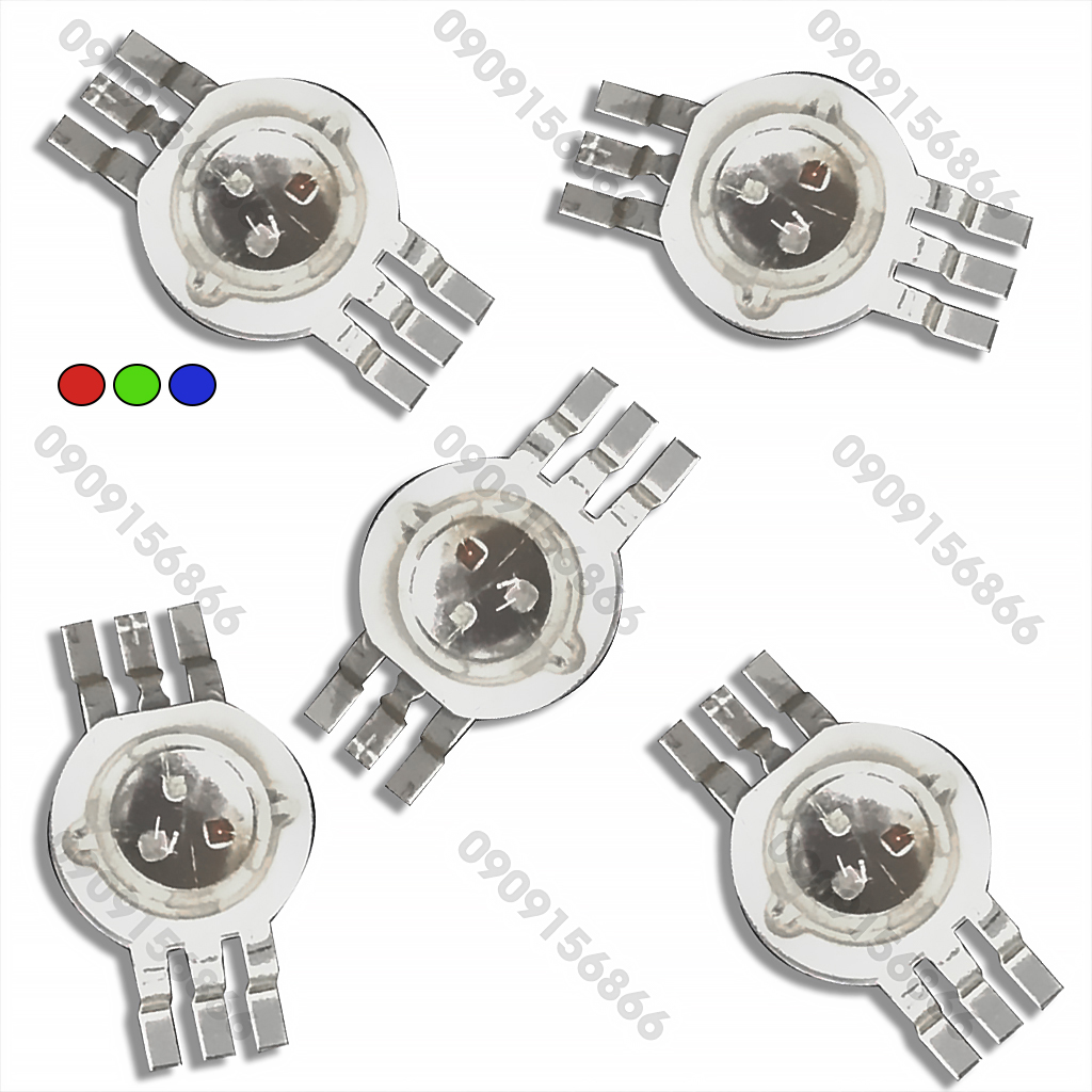 Chip led luxeon rgb 3w siêu sáng, đế đồng