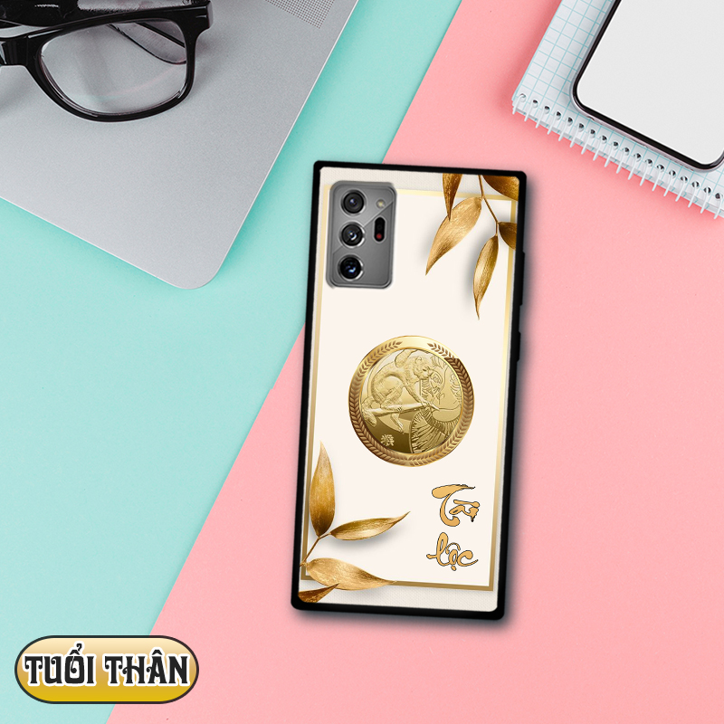 Ốp lưng kính 12 con giáp cho Samsung Galaxy Note 20 Ultra