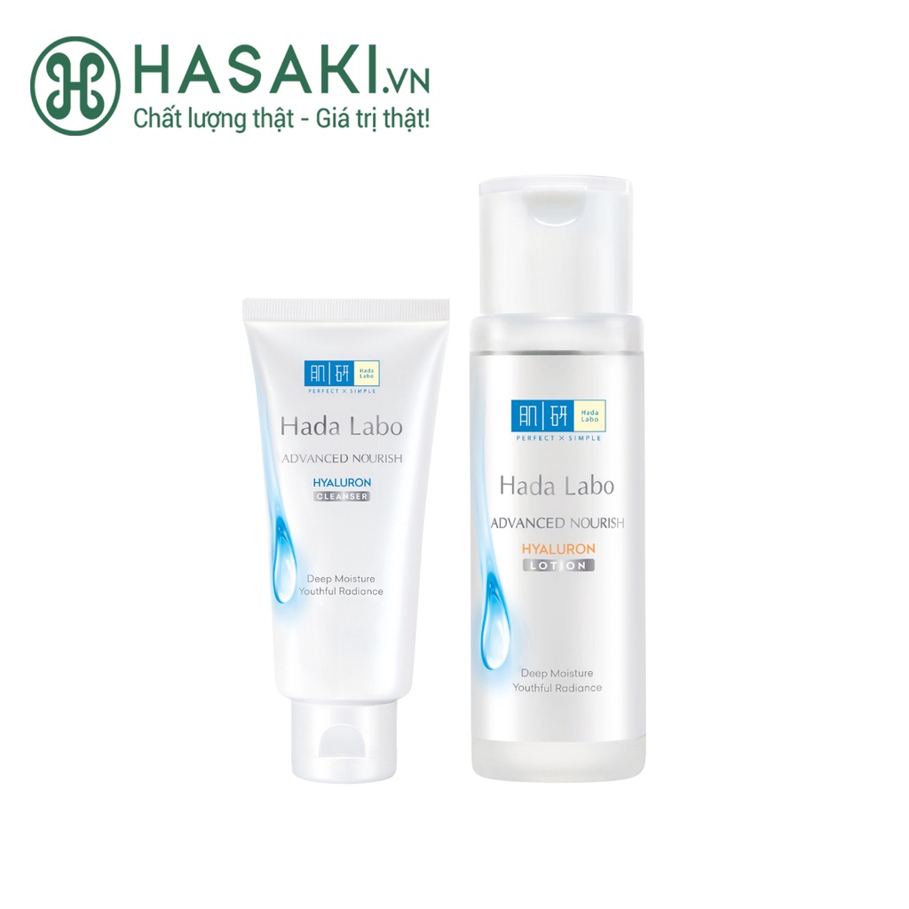 Bộ Đôi Hada Labo Sữa Rửa Mặt & Lotion Dưỡng Ẩm Da Thường