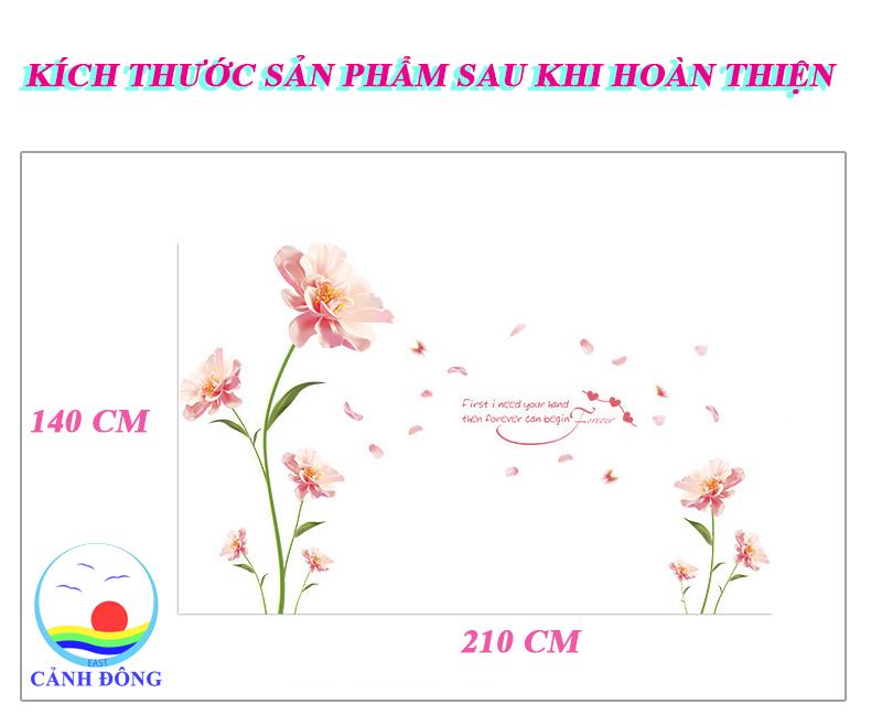 [HCM]Decal dán tường hoa lãng mạn và sang trọng