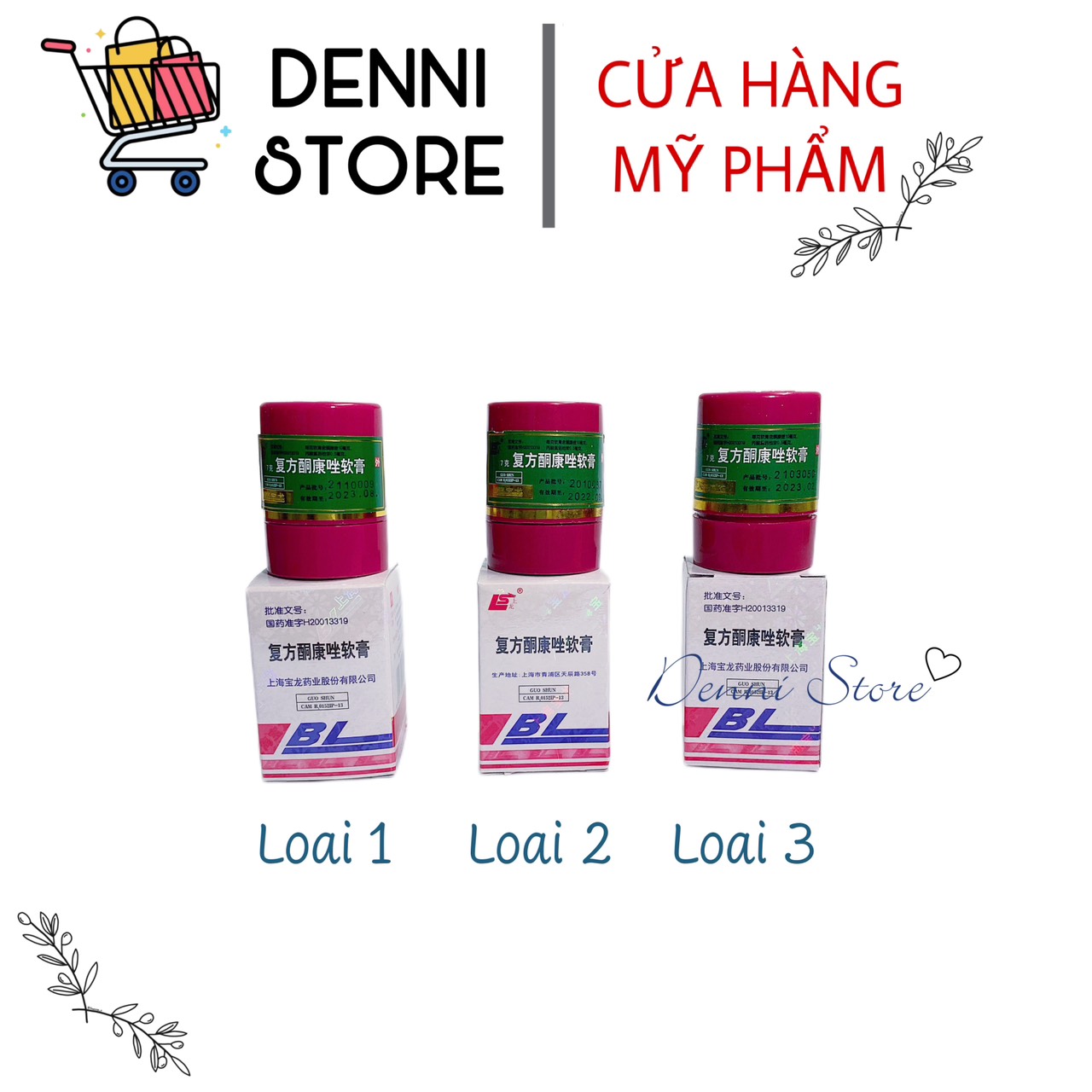Hộp kem BL và HL loại 1 - mỹ phẩm Denni