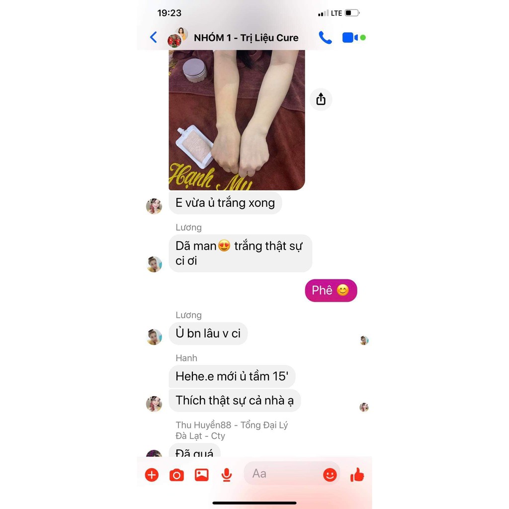 Ủ trắng cơ thể Leau Claire