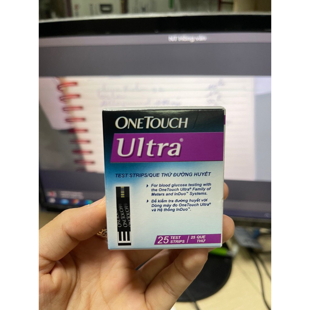 [CHÍNH HÀNG]Que thử đường huyết one Touch Ultra 2 (Hộp 25 que)