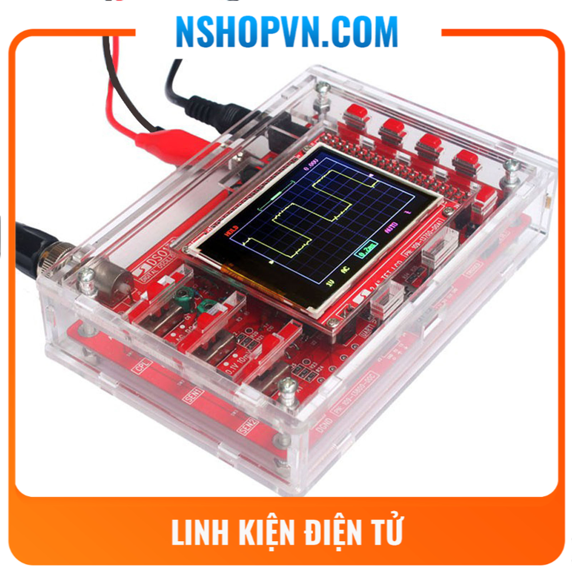 Vỏ mica máy hiện sóng Mini Digital Oscilloscope DSO138
