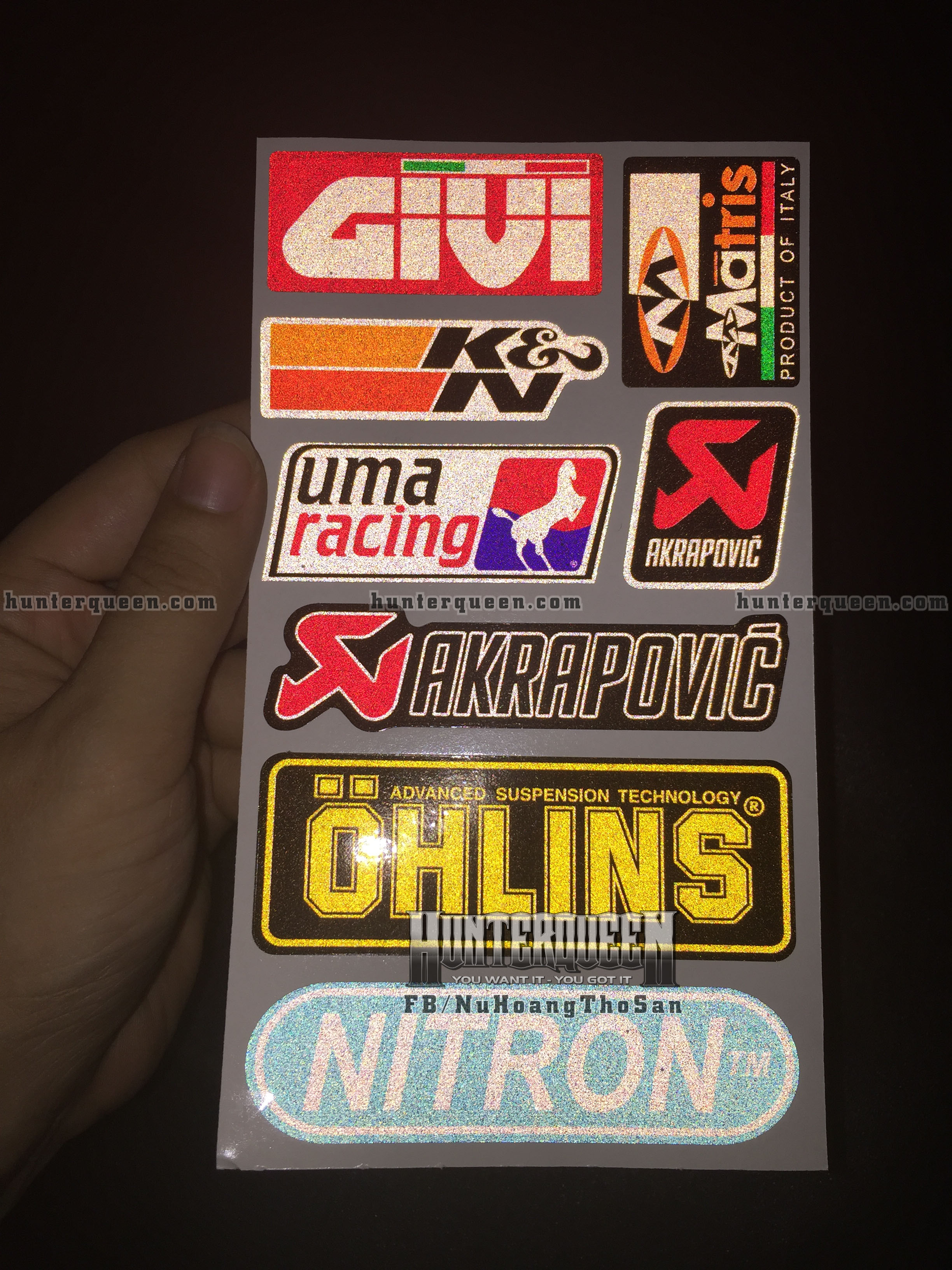 Sticker Phản Quang - Hình Dán - Chất Liệu Cao Cấp, Chống Thấm Nước, Sắc Nét, Bền Màu, Độ Dính Cao.