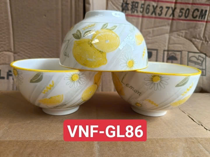 (mua 20c tặng 2c NN) combo 10 chén, 5 chén, 2 chén sứ hoa văn trái tranh GL86