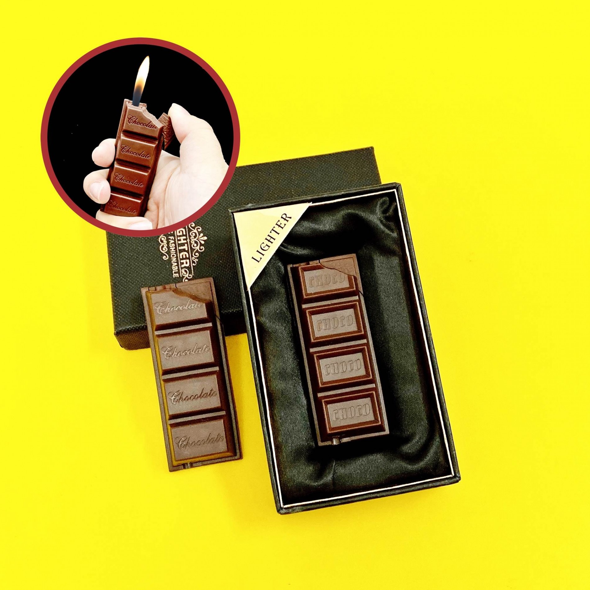 BẬT LỬA HÌNH THANH KẸO CHOCOLATE (SOCOLA) - (XÀI GAS)
