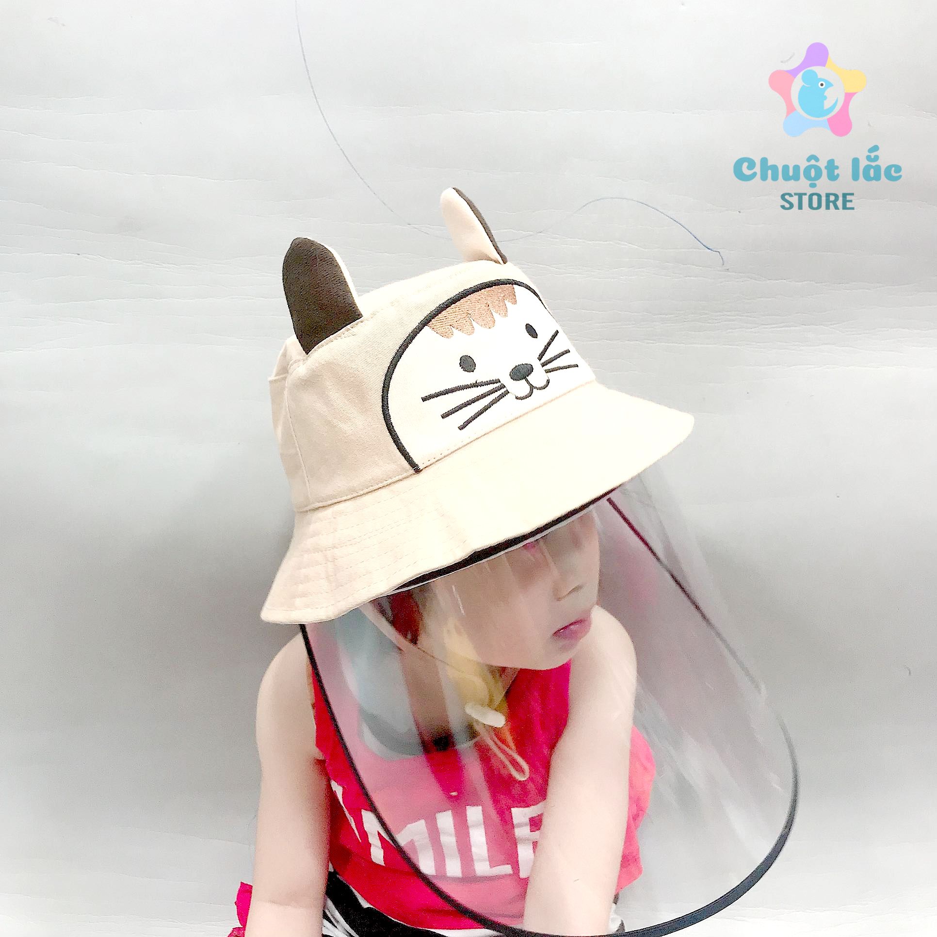 [HCM]Mũ nón trẻ em chống dịch nón trẻ em có tấm chắn ngăn tia nước bọt bảo vệ bé mùa dịch có size cho trẻ từ 1 tuổi đến 15 tuổi (nhiều màu)