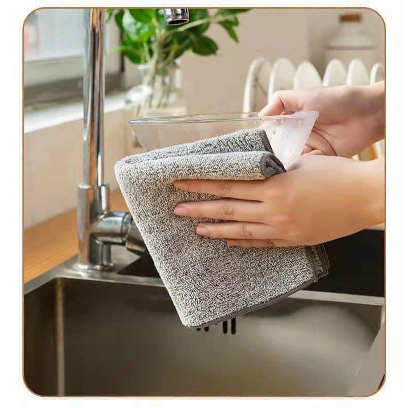 Khăn lau bếp san hô siêu thấm, lau bếp đa năng