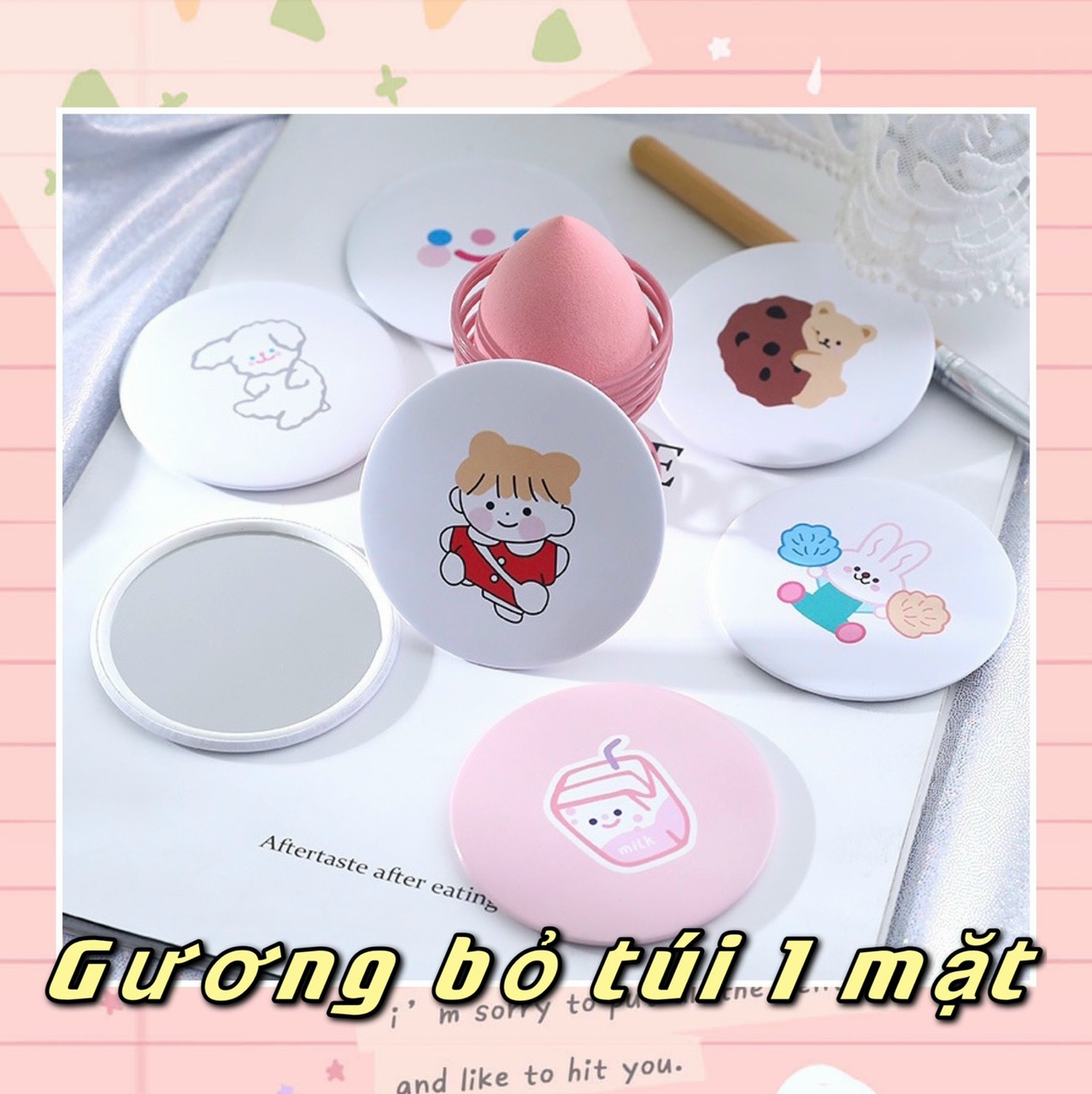 1 GƯƠNG TRANG ĐIỂM MINI BỎ TÚI