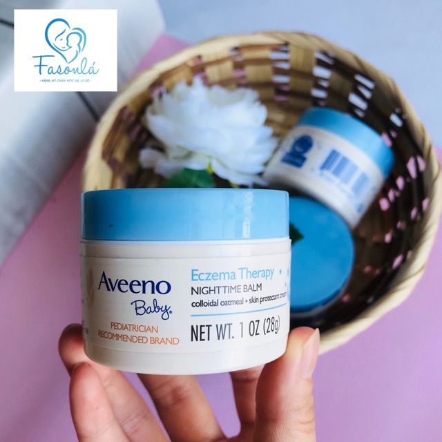 Kem giảm chàm lác aveeno baby eczema therapy nighttime balm 28g chính hãng - sản phẩm tốt, chất lượng cao, dùng cực kì thích mong dc khách iu trải nghiệm, được yêu thích và săn đón trên thị trường làm đẹp