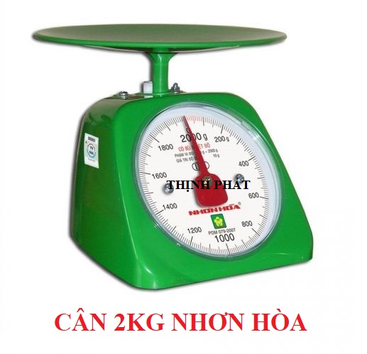 Cân 2 kg nhựa nhơn hoà - giao màu ngẫu nhiêu