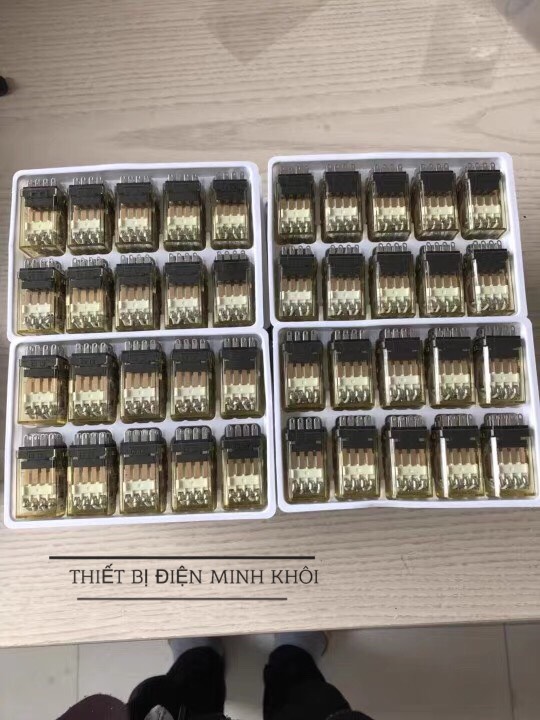 Rơ le trung gian idec 220v, 24vdc,12vdc kèm đế