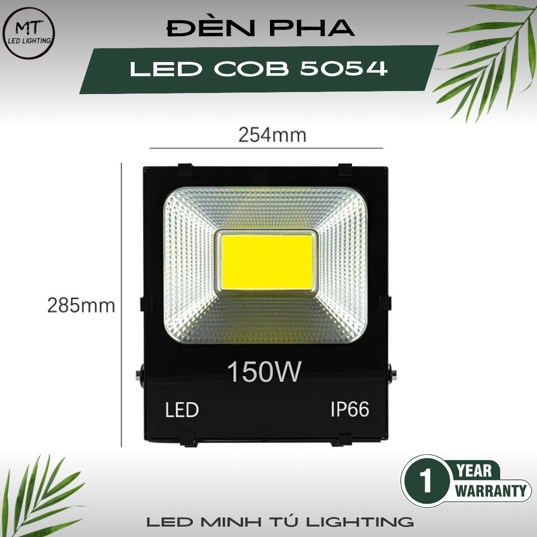 Đèn Pha Led COB 5054 đủ công suất.