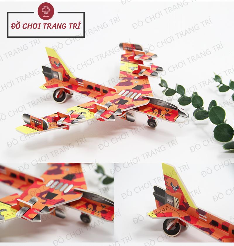 Mô hình 3D giấy tự lắp ráp - Mô hình MÁY BAY QUÂN SỰ