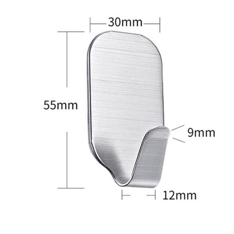 Móc treo đồ dán tường inox 304 siêu dính （4PCS）