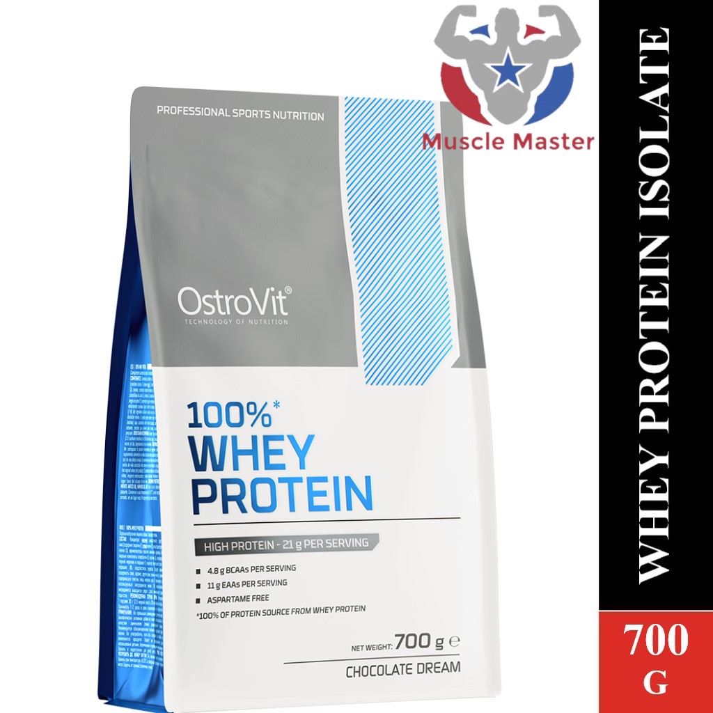 [TẶNG BÌNH] Thực Phẩm Bổ Sung Protein Phát Triển Cơ Ostrovit Whey Protein Isolate 700g