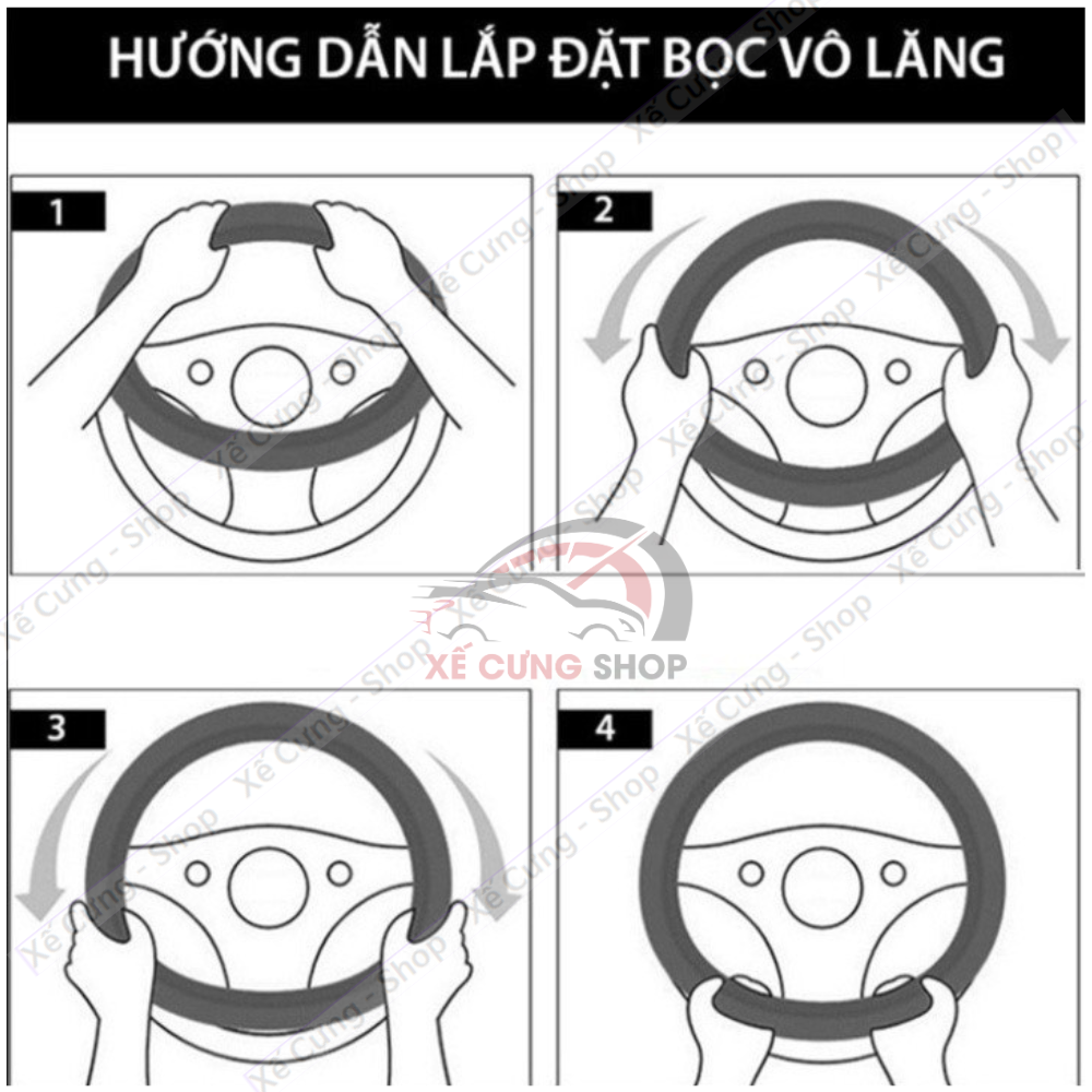 Bọc Vô Lăng Da Thật 100% Nguyên Tấm Cao cấp
