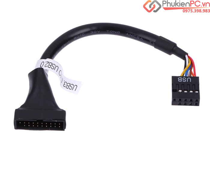 Cable chuyển - Dây cáp chuyển đổi USB 2.0 9 Pin sang USB 3.0 20 Pin tiện lợi