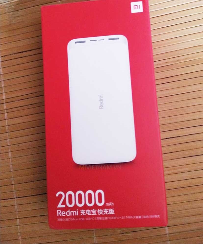 Sạc dự phòng Xiaomi Redmi 10000mAh -20000mAh PB100LZM BẢO HÀNH CHÍNH HÃNG 6 THÁNG 1 ĐỔI 1