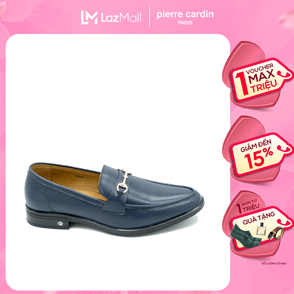 Pierre Cardin Men's Loafers, High-Quality Imported Genuine Cowhide Leather, Anti-Slip Rubber Sole, Metal Buckle Highlight - Pcmfwl 700