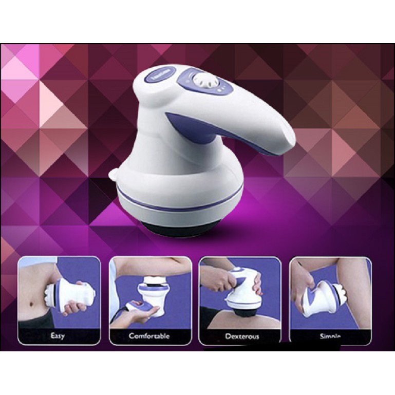 Máy massage cầm tay, máy massage toàn thân - máy massage đánh tan mỡ bụng relax manipol 5 đầu thay thế