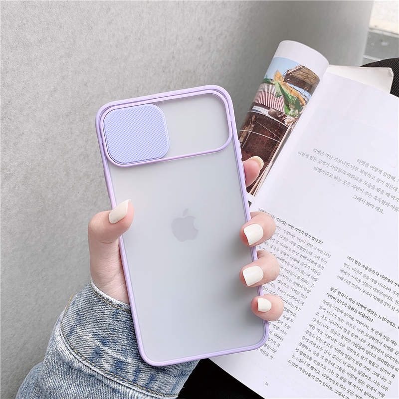 Ốp Lưng Nhám Bảo Vệ Camera - Có Nắp Trượt