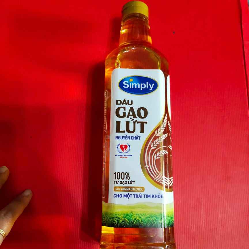 Dầu gạo lứt Simply 1L (mẫu mới)