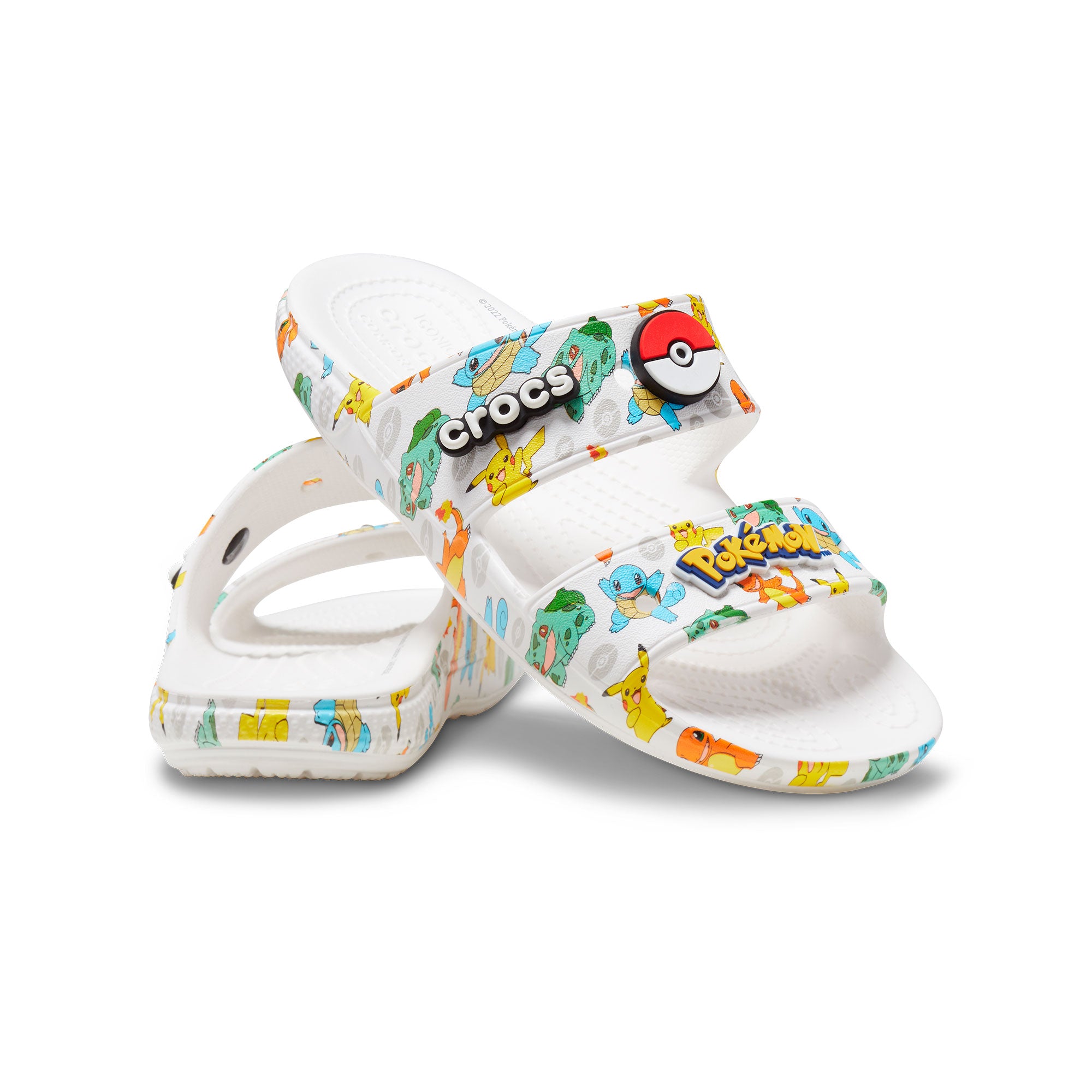 Dép Xăng Đan Unisex Crocs Pokemon Classic - White