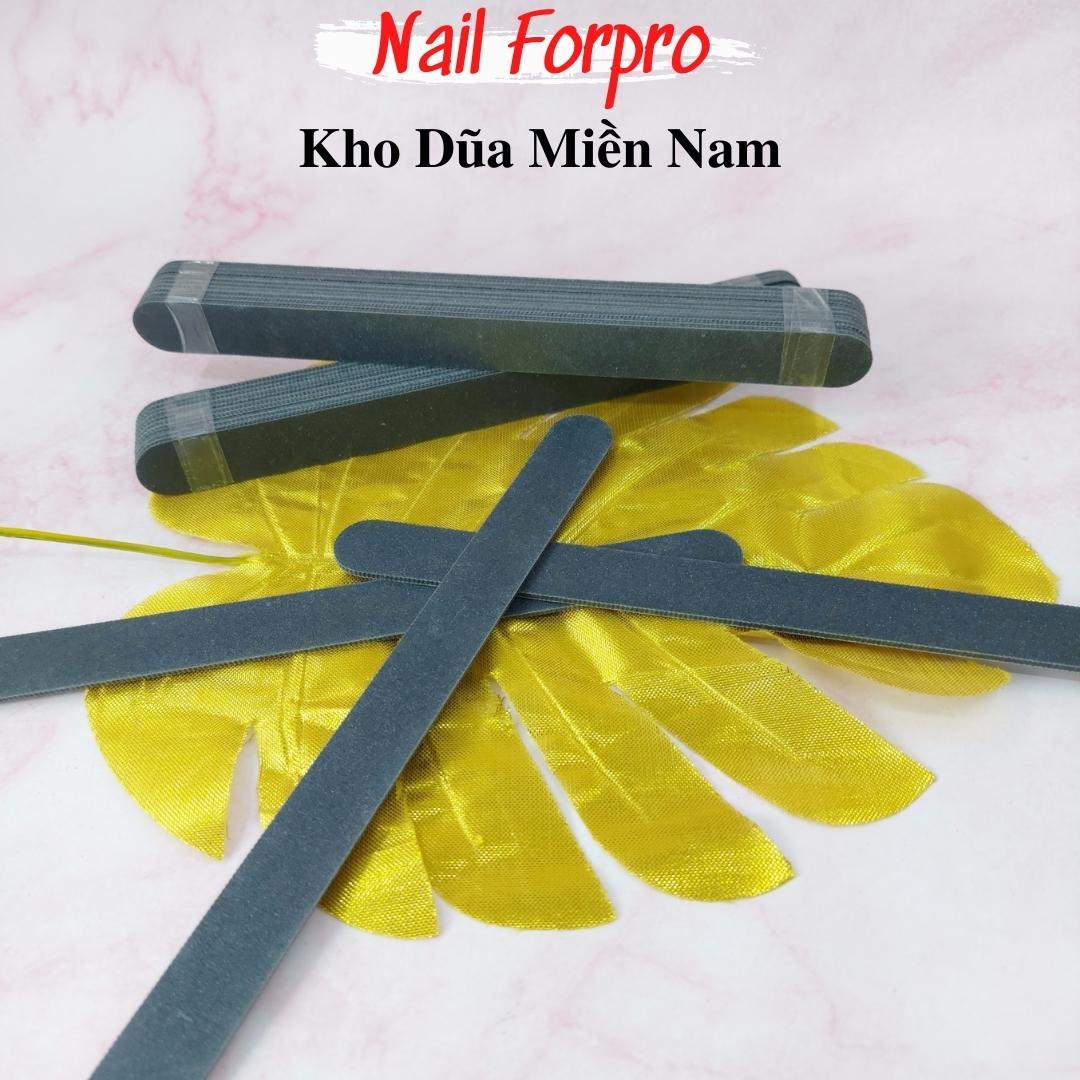 Lốc 10 Dũa Móng Tay Đen Nhám Nhật
