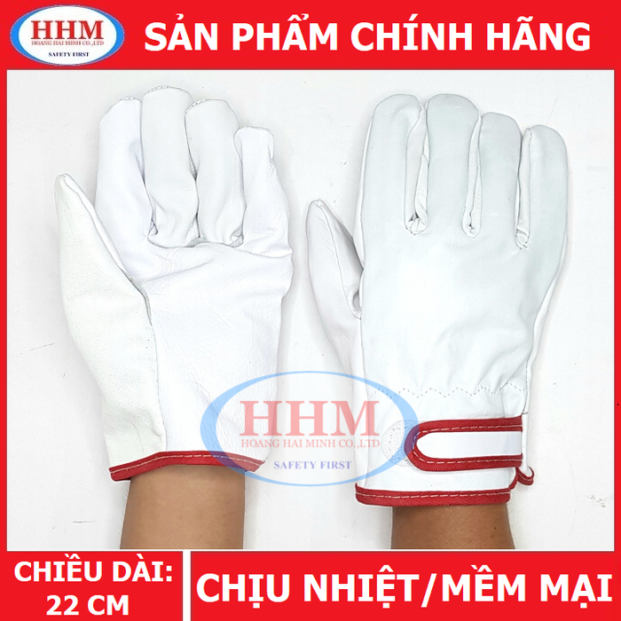 Găng tay hàn tig loại ngắn có dán xé
