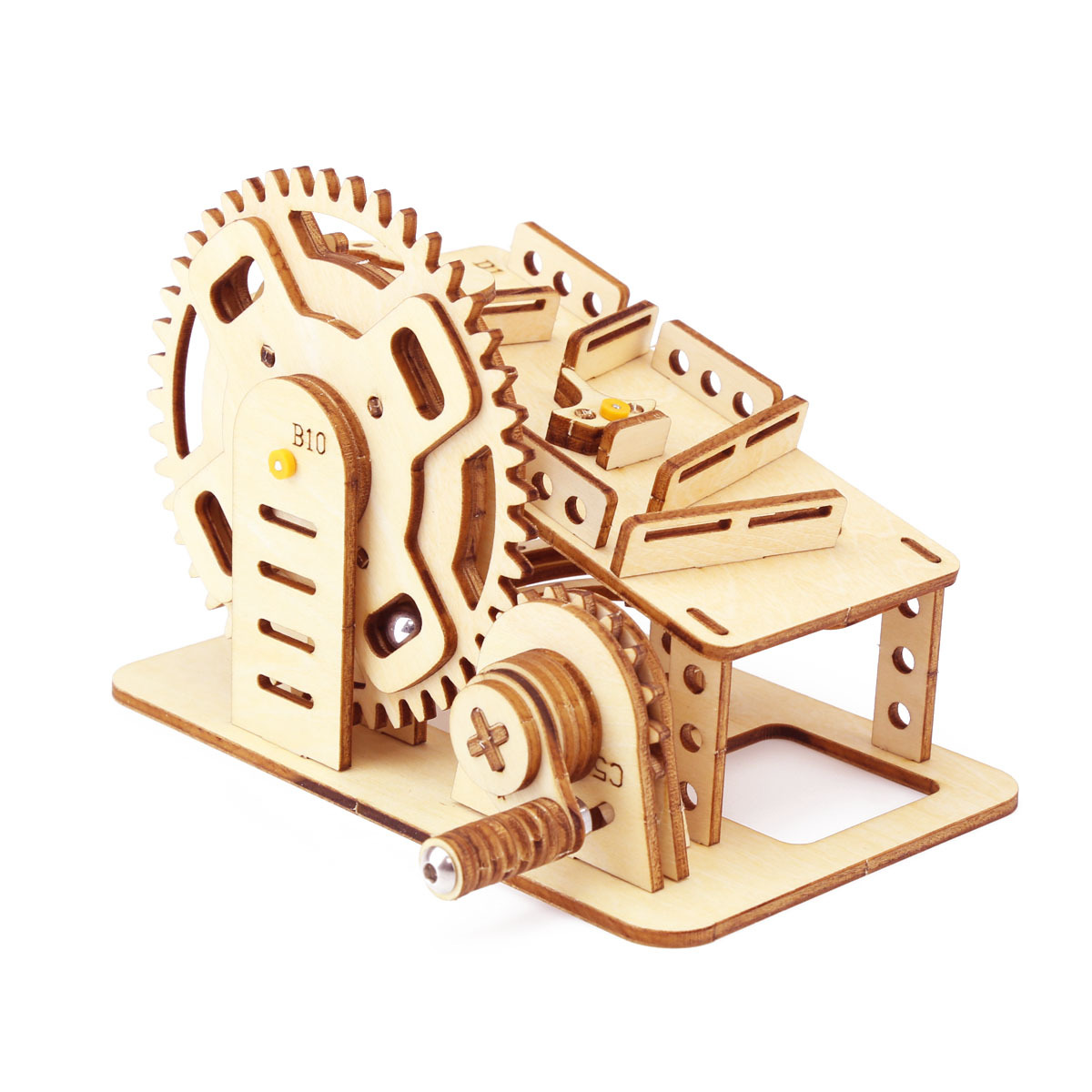 Đồ chơi Lắp ráp gỗ 3D Mô hình Cơ động học Marble Run
