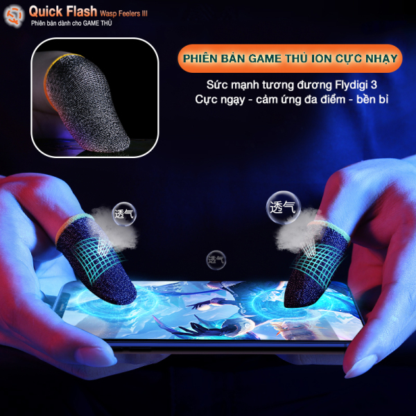 Bao đầu ngón tay chuyên dụng chơi game mobile chống trơn trượt mồ hôi tay tháo tác dễ dàng - găng tay chơi game- ngón tay chơi game